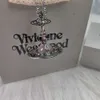 Collier planète collier de créateur pour femme Vivienen bijoux de luxe Viviane Westwood nouveau Western grande chaîne de pull grand Saturne 20mm tridimensionnel