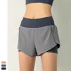 AL Dames Sport Yoga Shorts Outfits Hoge Taille Sportkleding Ademende Fitnesskleding Korte Broek Meisjes Hardlopen Elastisch Met Binnenvoering