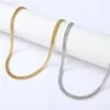 ネックレスイヤリングセット二重層キューバチェーンブレスレット男性女性ステンレス鋼ジュエリー