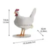 Objetos decorativos Figuras Lâmpada de galo de Páscoa imitação de frango taxidermia ovo lam existe resina designtable bb gota d dhujn