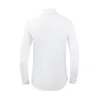 Chemises décontractées pour hommes de haute qualité de luxe bijoux design personnalisé robe en coton blanc hommes chemise à manches longues homme