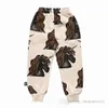 Set di vestiti per bambini in stile LMH INS bambini felpa con stampa unicorno ragazzi pantaloni casual larghi abito pieghettato a maniche lunghe per ragazze S0465