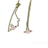 Planeet ketting Designer ketting voor dames Vivienen Luxe sieraden Viviane Westwood Limited Edition 23 jaar Anxi dubbelzijdig emaille lachend gezicht ketting voor dames