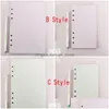 Notepads Wholesale 40 Sheets Paper A5 A6 Notebook Index Divider For Daily Planner Colorf Card Papers 6 Holes School Supplies Drop De Dhqlg