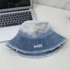 Markalı Tasarımcı Street Giyim Kova Şapkası Kişiselleştirilmiş Tasarım Denim Balıkçı Şapkaları Büyük Sebir Kaba Kenarlar