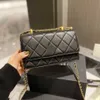 Xiangjia 2022 nouveau sac de fortune en peau de mouton woc de loisirs petite boule d'or en cuir sac à chaîne de diamant petit sac carré femmes 228f