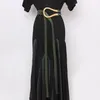 Женские подиумные модные пояса из искусственной кожи с U-образной пряжкой, женское платье, корсеты, поясные ремни, украшения, широкий ремень R2436248F