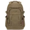 Männer Militär Leinwand Rucksack Reißverschluss Rucksäcke Laptop Reise Schulter Mochila Notebook Schultaschen Vintage College Schule Bag261N