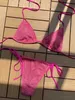 Costumi da bagno femminile vecchio color bikini triangolare costume da bagno sexy costume da bagno 76987 T240222