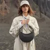 Najlepsza designerka torebka damska francuska luksus luksus Numero Dix Pure Cowhide Half Moon Saddle Tote Handheld Lychee Print Crossbody Hobo torebka na ramię