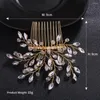 Pinces à cheveux pour filles, peignes, diadèmes de mariage, bijoux de mariée pour femmes, Clip en alliage de cristal, mode couleur argent/or, coiffure de fête