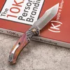 1 Stücke Neue A2290 Flipper Klappmesser M390 Satin Tanto Point Klinge Gehärtetes Holz mit Stahlkopfgriff Outdoor Kugellager Unterlegscheibe Schnelles Öffnen Ordnermesser