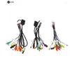 Car Stereo Radio Cable 20 Pin Plug RCA Output AUX Wire Harness Wiring Connector With Fan Header For ZHANGXUN Android Navigation