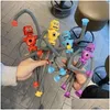 Robot giocattolo di decompressione Ventosa telescopica Giraffa Forma che cambia Tubo Fidget Toys Tubi pop sensoriali Per ragazze Ragazzi Drop Deliver Dhfn3