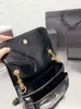 Designer-Damen-Tasche mit silberner Kette, klassisches weiches Leder, Niki-Umhängetasche, Designer-Tasche, Damen-Einkaufstasche, Modekette, Umhängetaschen, Schwarz und Handtasche