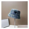 Cloches Dameshoeden Lente en zomer Lichte modellen Blauw Gebroken gat Vissershoed Zon Drop Levering Modeaccessoires Sjaals Handschoen Dh7Sn