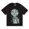 Designer Luxury Galleryes Classic T-shirt ampia da uomo in cotone con stampa killer eye alla moda con maniche corte