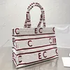 Printed Fabric Tote Bag Stripes Canvas Shopping Bags Women Handbag Purse Tapestry Beach Bag Large Capacity Light Shoulder Pocket F289u