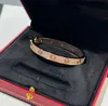 V Gold Material Luxury Quality Charm Band Bangle In 18k Rose Gold and Silver Color Plated All Sparkly Diamonds Design Have Stamp Box PS3759A