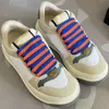 Designer tennis shoes women trainers womens dirty leather shoes red blue web stripe casual shoe flats vintage classic runner trainers stylish comfortable