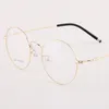 Mode Sonnenbrillenrahmen Veshion Runde Gläser Mann Frau Vintage Brillen Retro Legierung Transparente Klare Brillen Rezept PO198R