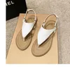 Sandaler bailamos platt botten flip flops kvinnor smalband metall prydnad designer märke skor sommar avslappnad strand tofflor mu