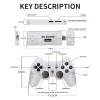 Console Powkiddy Y6 2.4G Wireless Game TV Stick retro PS1 Famiglia Portable Video Game Console 4K HD Support Multiplayer 10000 Giochi