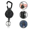 Keychains Keychain Key Buckle Retractable Holder Climbing Chain Anti Hanging Duty Heavy Flexible Keys Lost Ring Lose Reel Holders