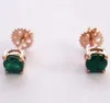 Fashion Jewelry Luxury Earrings Set Screw Back Gold Plated 18k Rose Vvs Moissanite Diamond Emerald Ruby Sapphire Studs