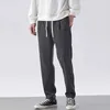 Mäns byxor Mens bekväma shorts Män komprimeringsträning med fickor Casual Elastic midja Sweatpants