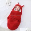 Mantas Swaddling Baby Slee Bolsa Súper Suave Fleece Nacido Recibiendo Manta Boy Girl Ropa Dormir Engrosado Wrap Ddling Drop Delive Dhzri