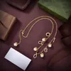 European and American designers new letter pearl necklace Fashion women's accessories jewelry pendant necklace to give mothers to give girls gifts jewelry