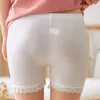 Frauen Höschen Nahtlose Unterwäsche Shorts Frauen Weiche Baumwolle Sicherheits Kurze Hosen Weibliche Sexy Spitze Schwarz Boxer Plus Größe Boyshort