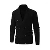 Herensweaters 2024 Herfst Winter Casual Stijlvol Verdikt Gebreid Vest Trui Luxe Elegante Streetwear Jasstijl