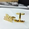 Custom Name Cufflinks Mens Buttons Wedding Gifts For Men Shirt Letter Cufflinks Cuff Mens Accessories 240221