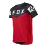 RMSS T-shirts pour hommes Fox T-shirt respirant anti-transpiration VTT combinaison de cyclisme haut à manches courtes été moto hors route