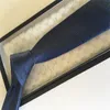 2024 Luxe Haute Qualité Nouvelle Cravate Designer Cravate En Soie Noir Bleu Jacquard Tissé À La Main Pour Hommes De Mariage Cravate Occasionnelle Et D'affaires Cravates De Boîte De Mode