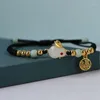 Charm Armbänder 2024 Lucky Zodiac Jade Armband Einfaches rotes schwarzes Seil gewebt für Frauen Liebhaber Freunde Geburtstag Schmuck Geschenk