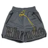 Herr shorts designer rhude sommar svart springa löst tidvatten high street fritid vit grå jog fiess snabb torr mens gym sportstorlek SXL