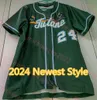 Brandon Gomes Aaron Loup 2024 Tulane Baseball Jersey 26 Rob Segedin 2 Collin Burns 17 Jack Aldrich Tulane Green Wave Maglie cucite su misura