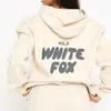 Survêtements renard blanc femmes hommes printemps automne hiver nouveau sweat à capuche ensemble à la mode sportif à manches longues pull à capuche Joggers