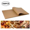 100 PCS Parchment Paper Sheets Precut Unbleached Baking NonStick Cookie Sheet TB Y200612286U