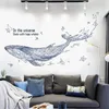 Wall Stickers Nordic Art Huge Whale For Living Room Bedroom Sofa Background Decor Removable Decals Home