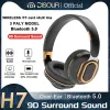 Hoofdtelefoon H7 Draadloze hoofdtelefoon Bluetooth-oortelefoon Diepe bas-headset Hifi-geluid Opvouwbare over-ear-helm met microfoon voor muziekliefhebber Sport