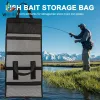 Borse Borse per esche da pesca portatili Borsa per esche pieghevoli in rete resistente allo sporco Borsa per esche artificiali Accessori per attrezzi da pesca traspiranti di grande capacità