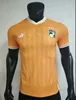 2023 Côte d'Ivoire Soccer Jerseys Équipe nationale de football KESSIE ZAHA 23 24 Côte d'Ivoire Chemises de football CORNET DROGBA Hommes version joueur Uniformes Kits Chaussettes Ensembles complets