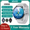Horloges AMOLED SmartWatch Smart Watch Heren Abmtr HW66 1,35 inch HD-scherm Bloeddruktest Bluetooth Oproep Verbonden pk GTR 3 GTS 2