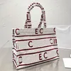 Printed Fabric Tote Bag Stripes Canvas Shopping Bags Women Handbag Purse Tapestry Beach Bag Large Capacity Light Shoulder Pocket F286N