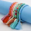Charmarmband Böhmen Shell Fashion Multicolor Polymer Clay Wrist Ethnic Jewelry Armband Gift For Friend Par