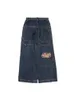 Y2k da donna Moda Nuovi Jeans Modello vintage Ricamo Casual Baggy Vita alta Coreano Street Wear Pantaloni gotici da donnal2402